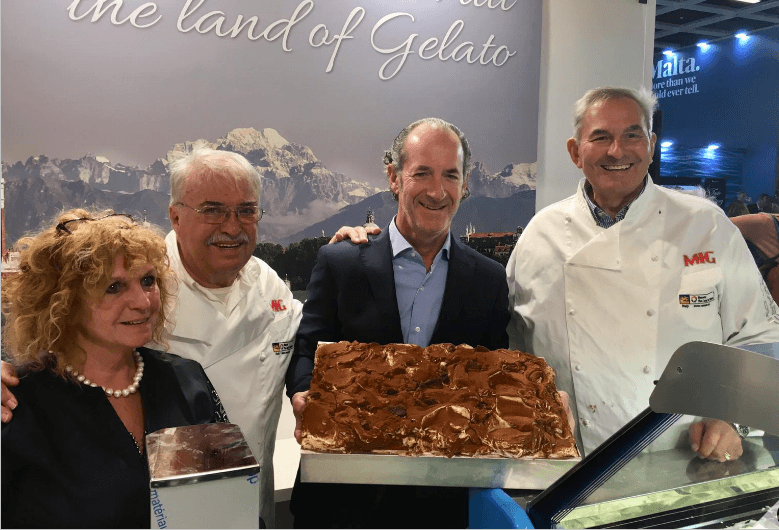 Il Gusto d’Europa 2019 del gelato artigianale è quello al tiramisù, Zaia: un dolce matrimonio fra trevigiano e bellunese