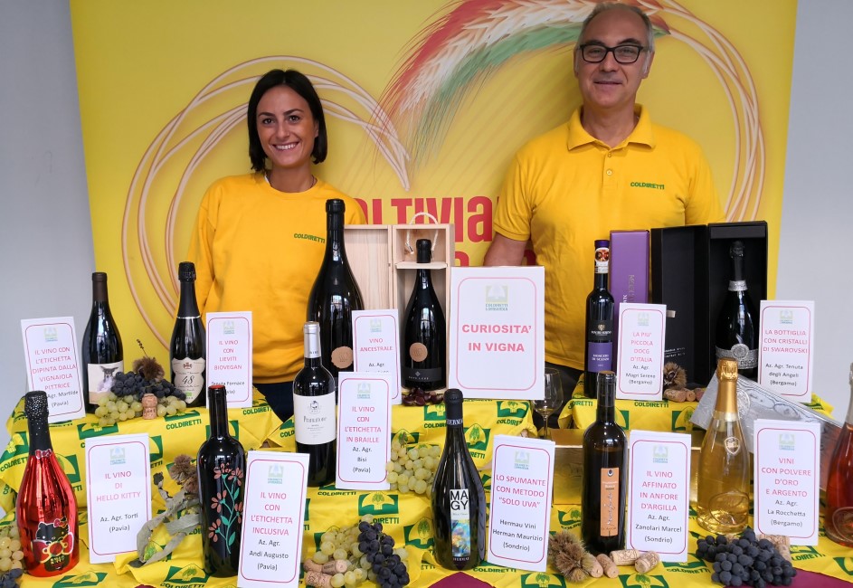 Milano Wine Week a Portaromana. Coldiretti: dal vino ottenuto dai vitigni “superbio” a quello biovegano, dal vino biodinamico invecchiato in anfore di cemento naturale a quello ancestrale