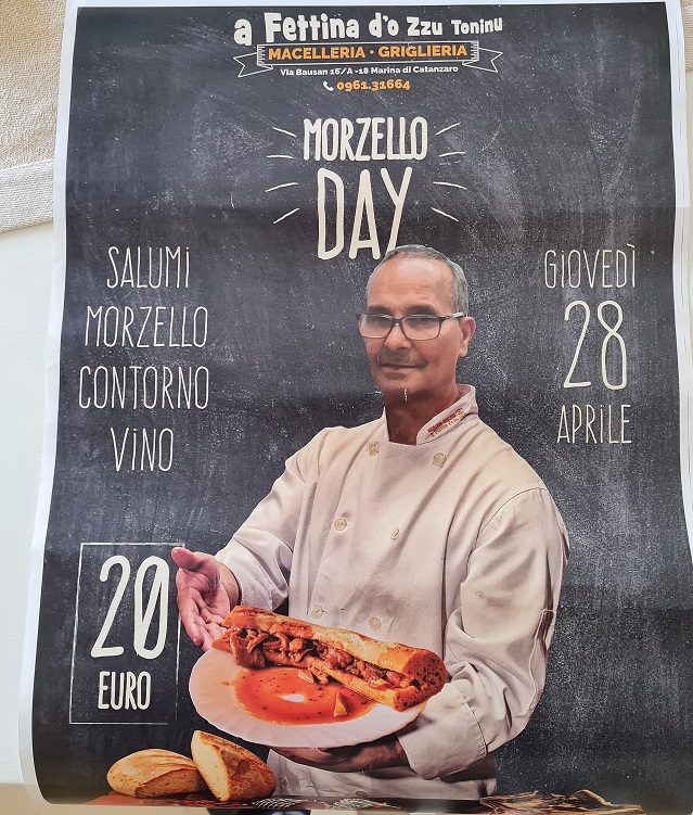 Serata dedicata al Morzello, principe della gastronomia catanzarese, nella trattoria di Zzu Toninu