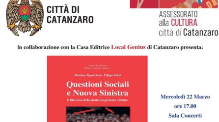 “Questioni Sociali e Nuova Sinistra”, Il segretario generale Cgil Calabria alla presentazione del libro di Tigani-Veltri