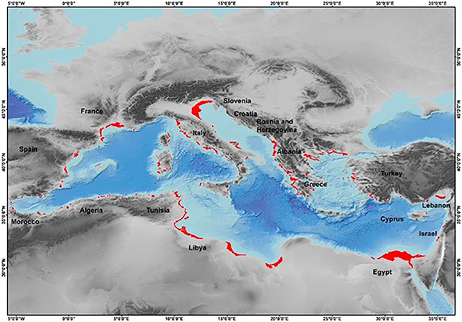 Mediterraneo, Ingv: al rialzo le stime sull’aumento del livello marino sulle coste entro la fine del secolo