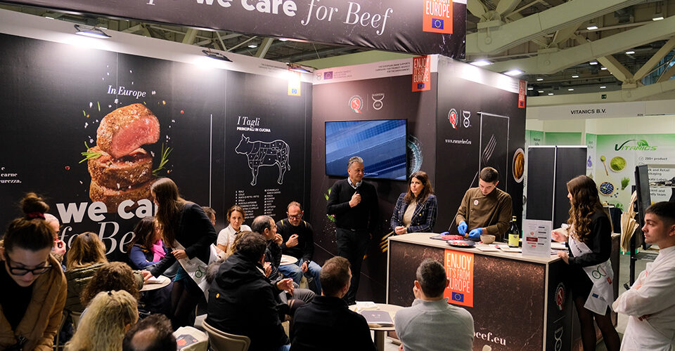 Carni europee sostenibili e di qualità: a <strong>Tuttofood</strong> il progetto “In Europe we care for Beef”