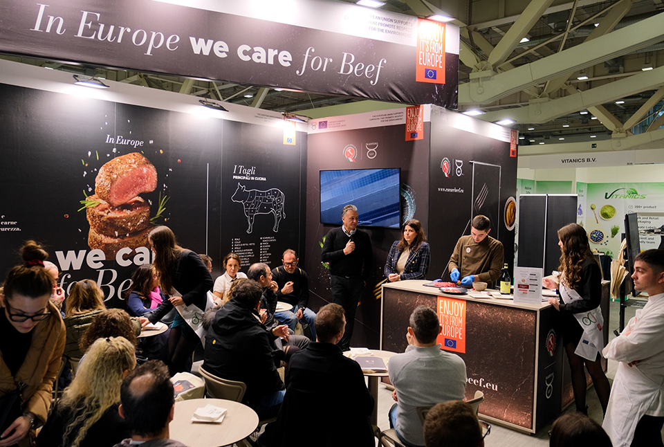 Carni europee sostenibili e di qualità: a <strong>Tuttofood</strong> il progetto “In Europe we care for Beef”