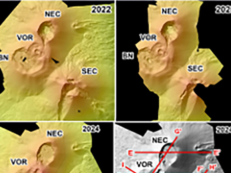Etna, Ingv: una “macchina del tempo” ricostruisce centosessant’anni di evoluzione dei crateri sommitali
