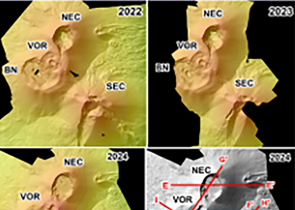 Etna, Ingv: una “macchina del tempo” ricostruisce centosessant’anni di evoluzione dei crateri sommitali
