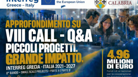 Piccoli progetti, grande impatto: meeting alla Regione Calabria sull’ottava Call del Programma Interreg Italia-Grecia