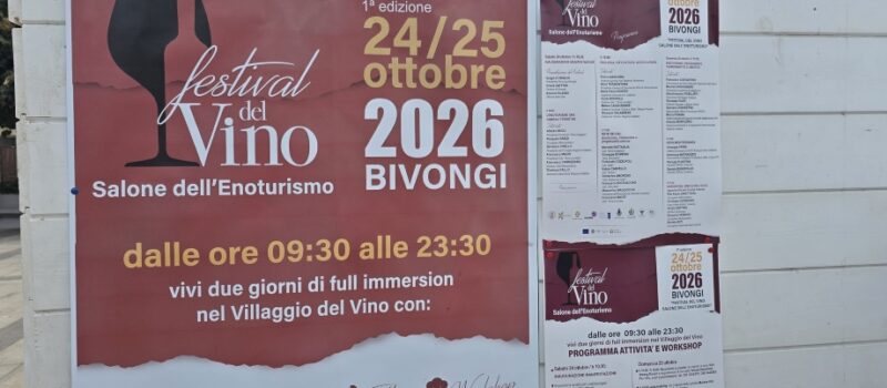 Bivongi e il suo vino Doc puntano sull’enoturismo: il 24 e 25 due intense giornate di Festival
